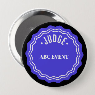 Judnest Contest Modern Ribbon, rechter Ronde Button 4,0 Cm