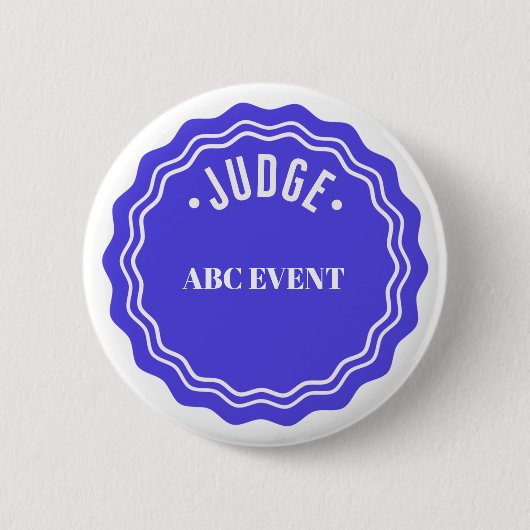 Judnest Contest Modern Ribbon, rechter Ronde Button 5,7 Cm (Voorkant)