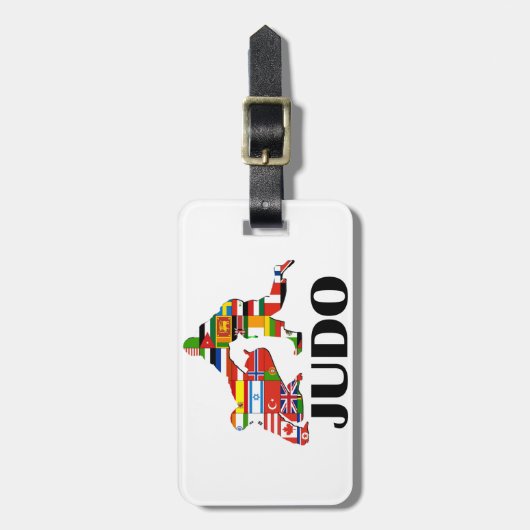 Judo Bagagelabel (Voorkant verticaal)