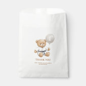 Judo Bear Turns One" – 1st Birthday 【Black-belt】 Bedankzakje (Voorkant)