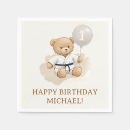 Judo Bear Turns One" – 1st Birthday 【Black-belt】 Servet