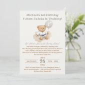 "Judo Bear Turns One" – 1st Birthday  Kaart (Staand voorkant)
