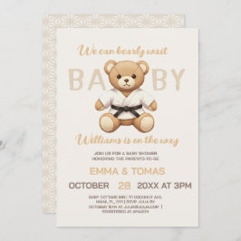 Judo Black Belt Bear Baby Shower Collection  Kaart