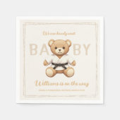Judo Black Belt Bear Baby Shower Collection Servet (Voorkant)