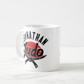 Judo - Black Belt -Rising Sun Koffiemok (Voorkant links)