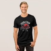 Judo - Black Belt -Rising Sun Tri-Blend Shirt (Voorkant volledig)
