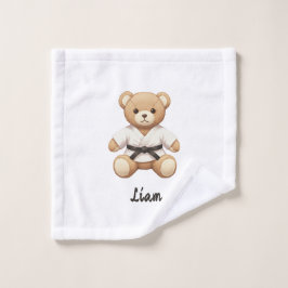 Judo Black Belt Teddy – Perfect Gift for Judo Washandje