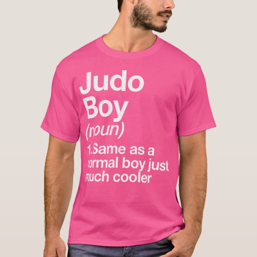 Judo Boy Definitie Grappige Vechtsport T-shirt (Voorkant)