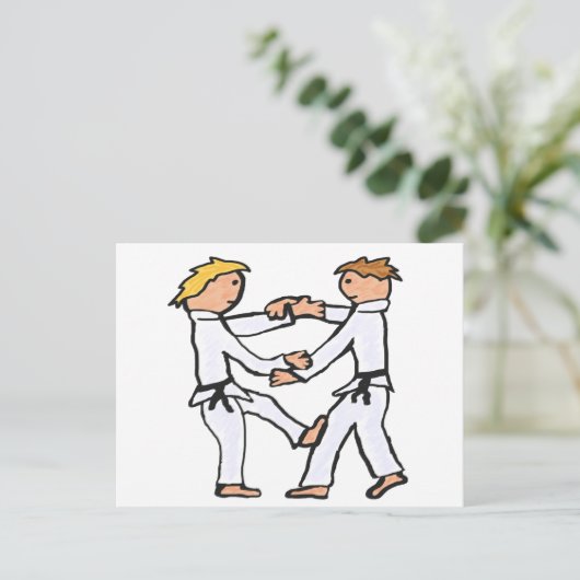Judo Briefkaart (Staand voorkant)