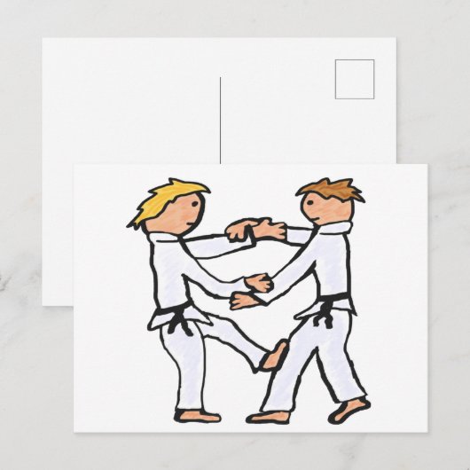Judo Briefkaart (Voorkant / Achterkant)