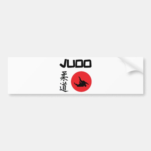Judo Bumpersticker (Voorkant)