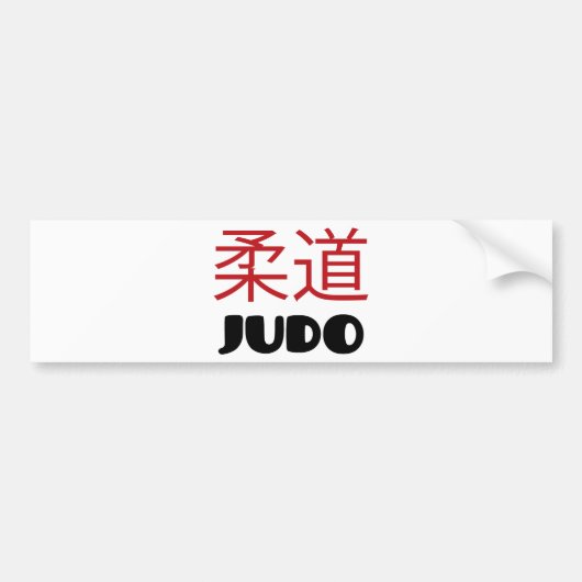 Judo Bumpersticker (Voorkant)
