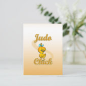 Judo Chick Briefkaart (Staand voorkant)