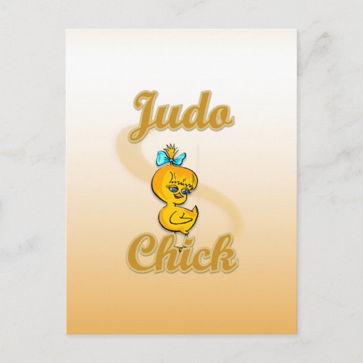 Judo Chick Briefkaart (Voorkant)