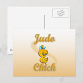 Judo Chick Briefkaart (Voorkant / Achterkant)
