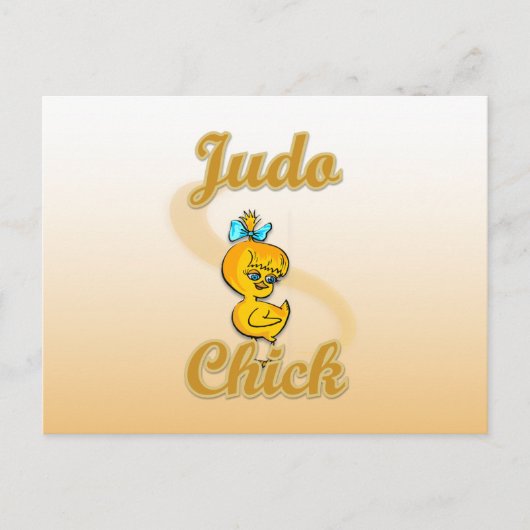 Judo Chick Briefkaart (Voorkant)