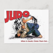 Judo Choke Out Briefkaart (Voorkant)
