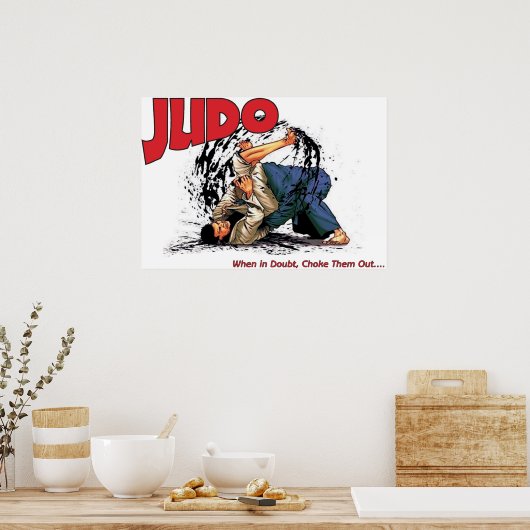 Judo Choke Out Poster (Keuken)