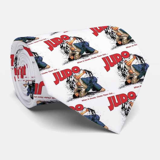 Judo Choke Out Stropdas (Opgerold)