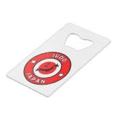 Judo Creditkaart Flessenopener (Achterkant Gekanteld)