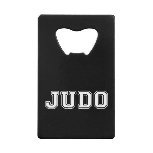 Judo Creditkaart Flessenopener (Voorkant)