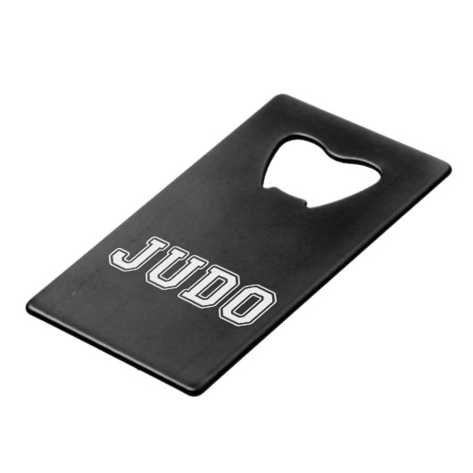 Judo Creditkaart Flessenopener (Achterkant Gekanteld)