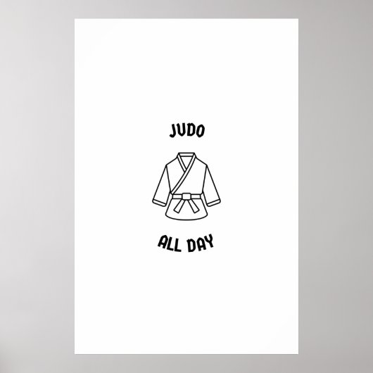 Judo de hele dag poster (Voorkant)
