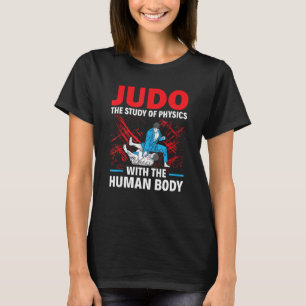 Judo De studie van de natuurkunde met het menselij T-shirt