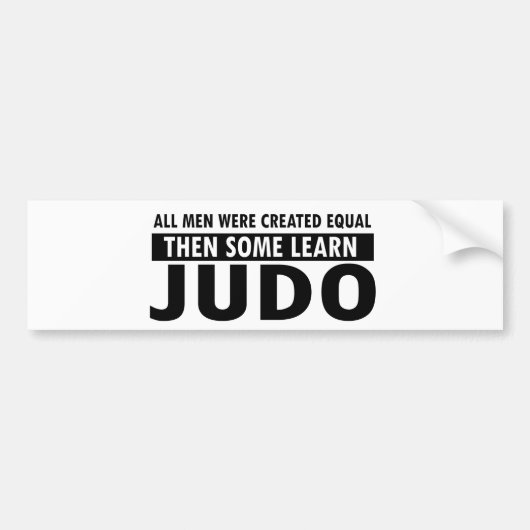 judo-design bumpersticker (Voorkant)