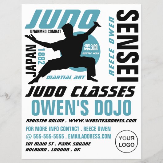 Judo Design, Judo-klassen Flyer (Voorkant)