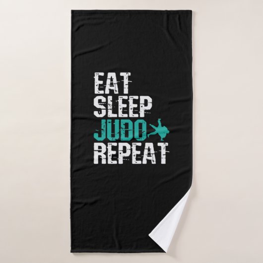 Judo Eat Sleep Judo Repeat Badhanddoek (Badhanddoek)