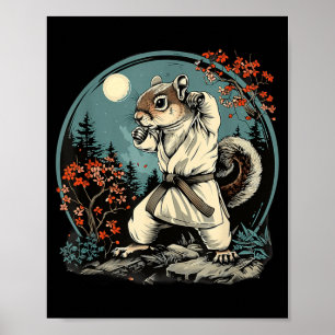 Judo Eekhoorn Kickboksen Maan Martial Arts Judo Poster