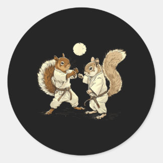 Judo Eekhoorn Kickboksen MMA Vechtkunst Judo Ronde Sticker