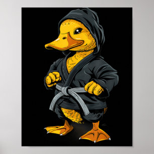 Judo Eend MMA Taekwondo Eend Vechtsporten Kung Fu Poster