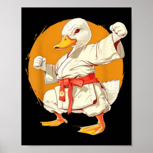 Judo Eend Taekwondo Eend Kung Fu Eend Vechtkunst Poster