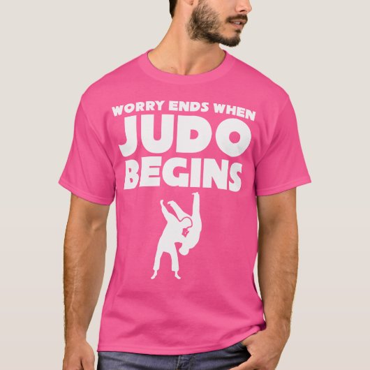 Judo eindigt als het judo begint t-shirt (Voorkant)
