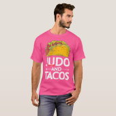 Judo en taco's houden van Mexicaans eten T-shirt (Voorkant volledig)
