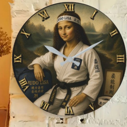 Judo Funny Mona Lisa Martial Arts Gift Grote Klok