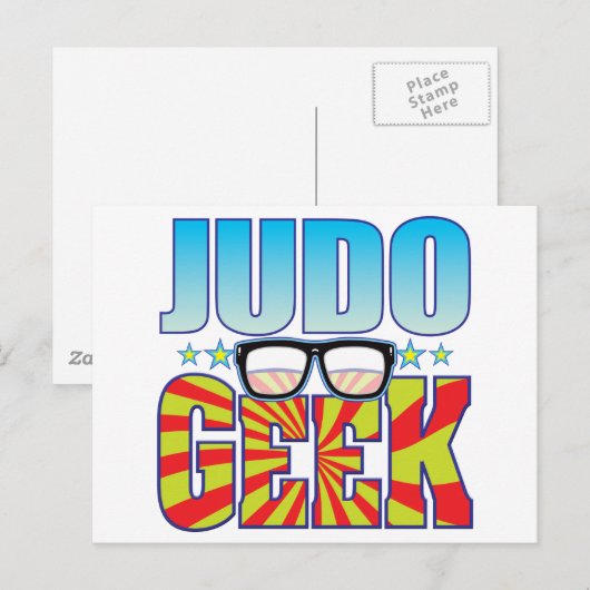 Judo Geek v4 Briefkaart (Voorkant / Achterkant)