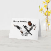 Judo, gelukkige verjaardag kaart (Gele Bloem)