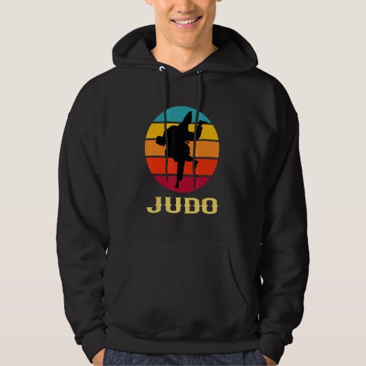 Judo Hand  Sunset Martial Arts Style Hoodie (Voorkant)