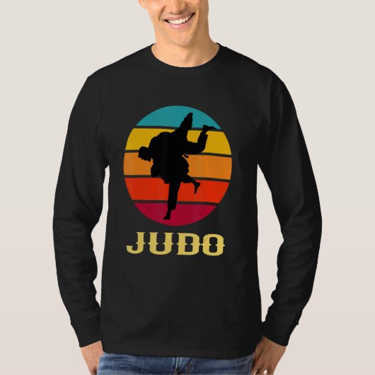 Judo Hand Sunset Martial Arts Style T-shirt (Voorkant)