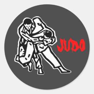 Judo Harai goshi-sticker Ronde Sticker