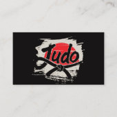 Judo instructor - Black Belt and sun Visitekaartje (Voorkant)