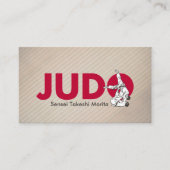 Judo instructor - Kanji and Judoka  Visitekaartje (Voorkant)