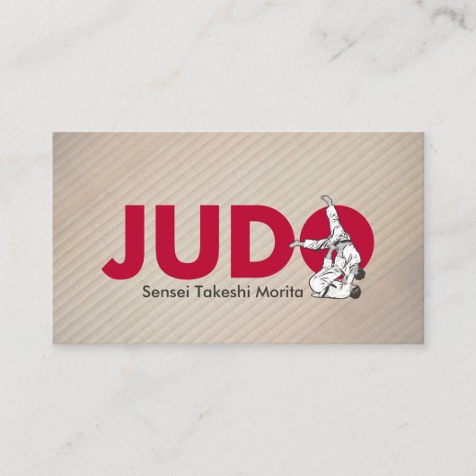 Judo instructor - Kanji and Judoka  Visitekaartje (Voorkant)