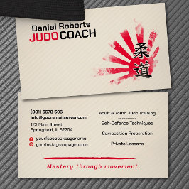 Judo instructor - Kanji and Judoka Visitekaartje
