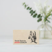 Judo instructor - Kanji and Judoka  Visitekaartje (Staand voorkant)