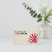 Judo instructor - Kanji and Judoka  Visitekaartje (Staand voorkant)