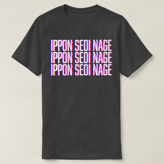 Judo Ippon Seoi Nage Glitch Gear T-shirt (Design voorkant)